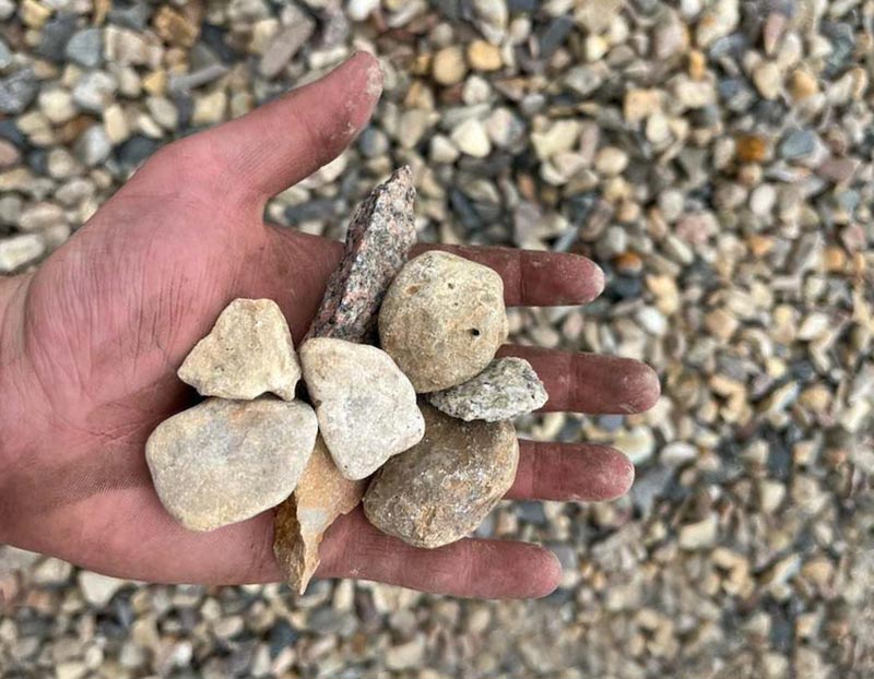 1 1/2" Crushed Rock Sample